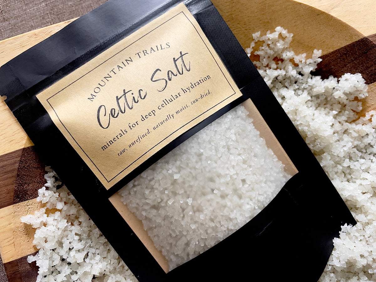 Celtic Sea Salt (minerals for cellular hydration)