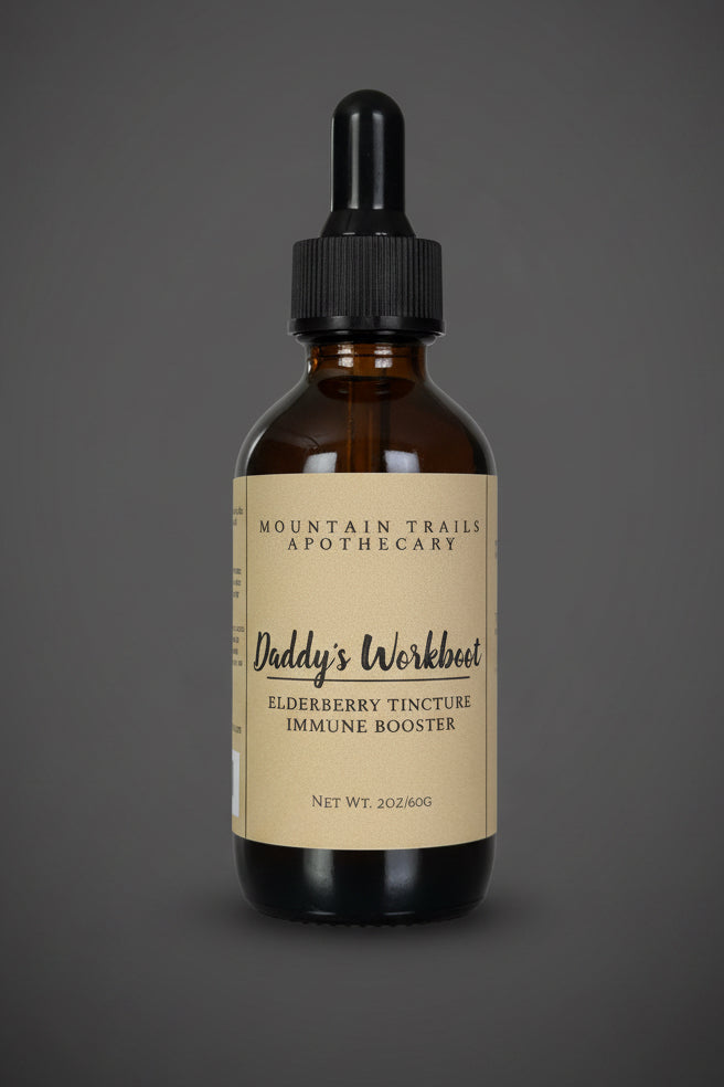 Daddy's WorkBoot Booster (immune support elderberry tincture)